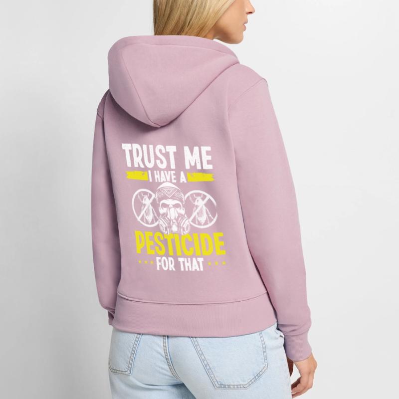 Pest Control Pest Controller Bug Killer Worker Women's Premium Organic Zip Hoodie