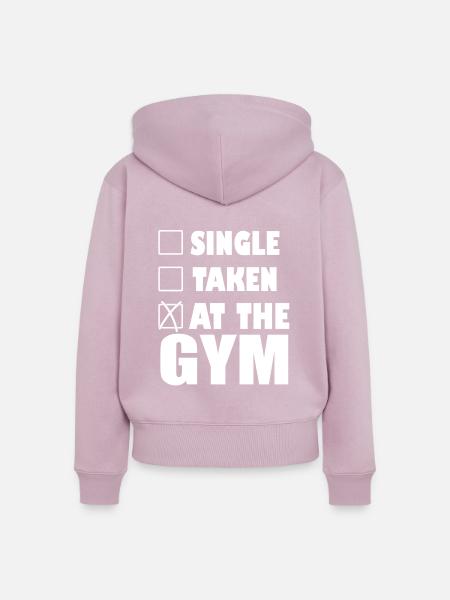 Beim Training - Frauen Premium Bio Zip Hoodie - Altrosa