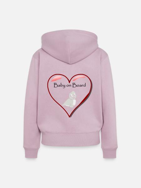 Baby Robe - Frauen Premium Bio Zip Hoodie - Altrosa