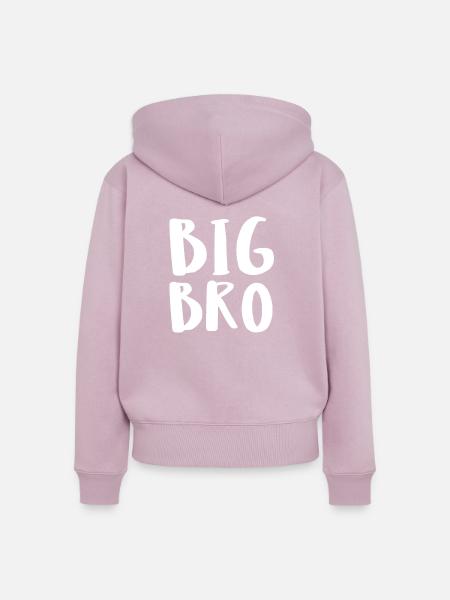 Big Bro - Frauen Premium Bio Zip Hoodie - Altrosa