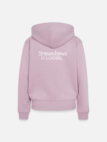 Traumhaus Is Loading... - Frauen Premium Bio Zip Hoodie - Altrosa