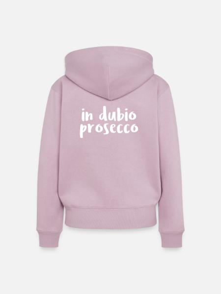 In Dubio Prosecco - Frauen Premium Bio Zip Hoodie - Altrosa
