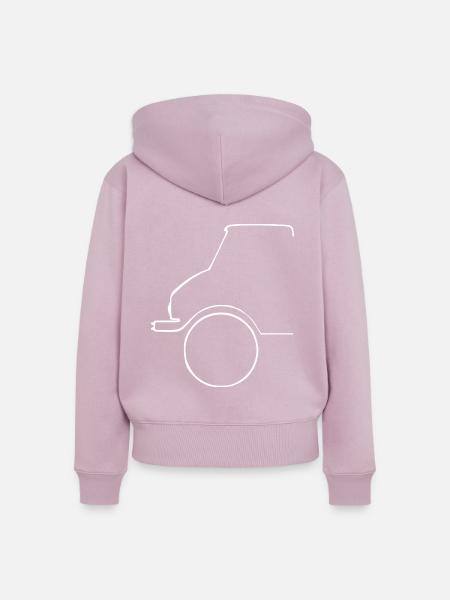 Universal Motor Gerät - Frauen Premium Bio Zip Hoodie - Altrosa