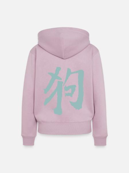 Hund (Chinesisch) Tierkreiszeichen - Frauen Premium Bio Zip Hoodie - Altrosa