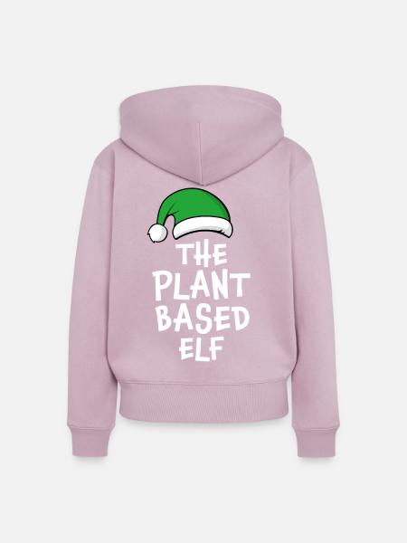 Der pflanzliche Elf - Frauen Premium Bio Zip Hoodie - Altrosa