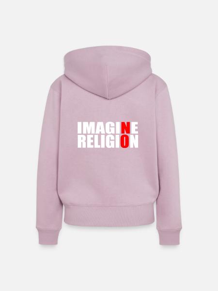 RELIGION AN! - Frauen Premium Bio Zip Hoodie - Altrosa