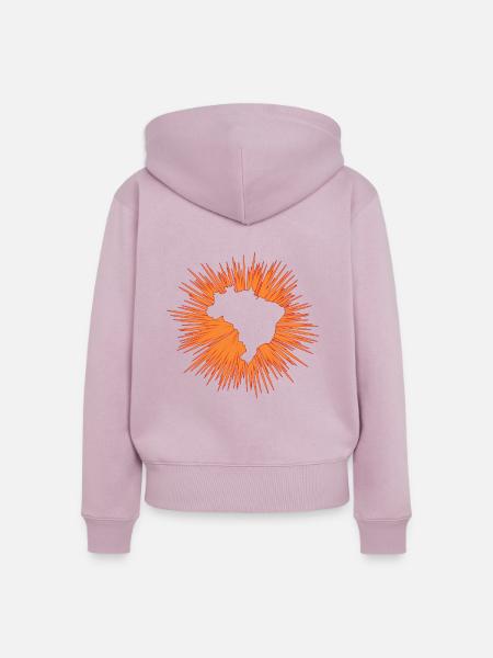 Brasilien - Frauen Premium Bio Zip Hoodie - Altrosa