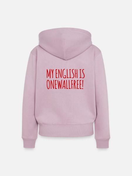 denglish - Frauen Premium Bio Zip Hoodie - Altrosa