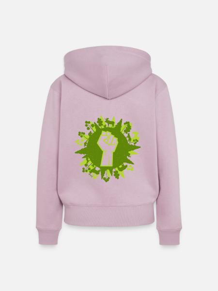 Eco Friendly Protest - Frauen Premium Bio Zip Hoodie - Altrosa