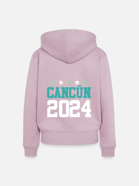 Cancun 2024 Mexico - Frauen Premium Bio Zip Hoodie - Altrosa
