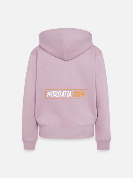 Croatia 2024 - Frauen Premium Bio Zip Hoodie - Altrosa