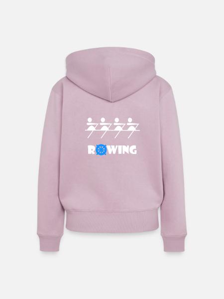 Rowing - Frauen Premium Bio Zip Hoodie - Altrosa