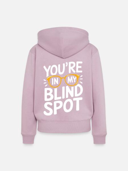 Blinde Blindheit Sehbehinderte Menschen - Frauen Premium Bio Zip Hoodie - Altrosa