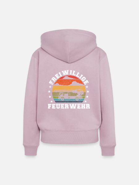 Freiwillige Feuerwehr - Frauen Premium Bio Zip Hoodie - Altrosa