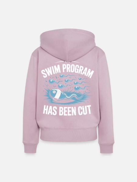 Schwimmprogramm wurde beendet - Frauen Premium Bio Zip Hoodie - Altrosa