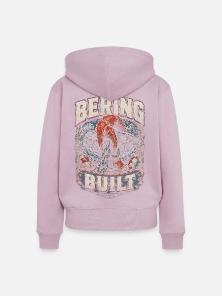 Alaska Königskrabben Bering Built - Frauen Premium Bio Zip Hoodie - Altrosa