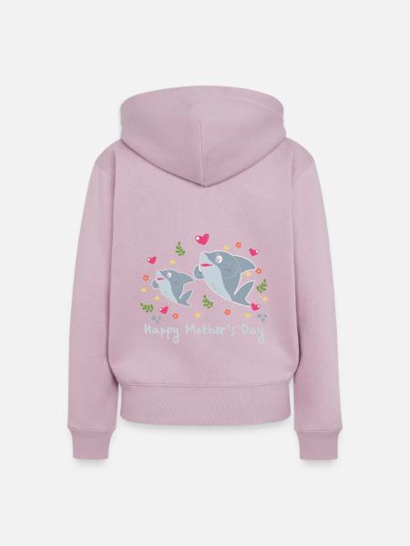 happy Mothersday - Frauen Premium Bio Zip Hoodie - Altrosa