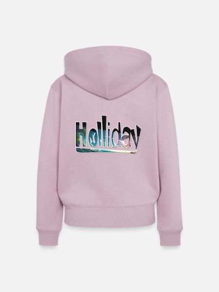 Holliday - Frauen Premium Bio Zip Hoodie - Altrosa