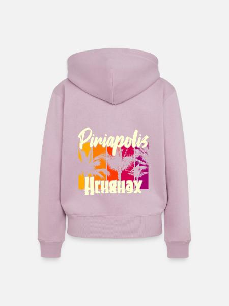 Piriápolis Uruguay - Frauen Premium Bio Zip Hoodie - Altrosa