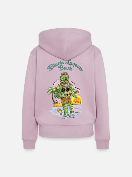 vahinedulagoon - Frauen Premium Bio Zip Hoodie - Altrosa