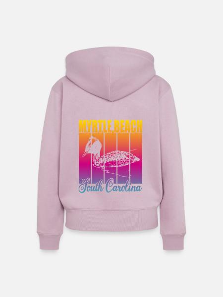 Myrtle Beach South Carolina - Frauen Premium Bio Zip Hoodie - Altrosa