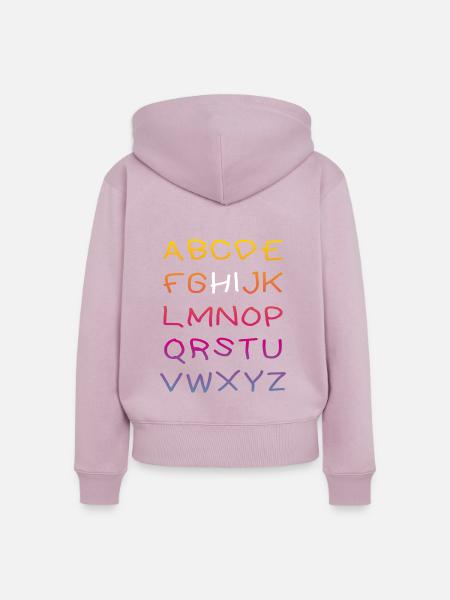 Hi Alphabet - Frauen Premium Bio Zip Hoodie - Altrosa