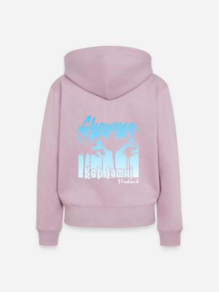 Chaweng Koh Samui Thailand - Frauen Premium Bio Zip Hoodie - Altrosa
