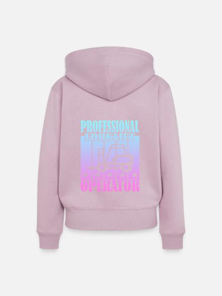 Professional Forklift Operator - Frauen Premium Bio Zip Hoodie - Altrosa