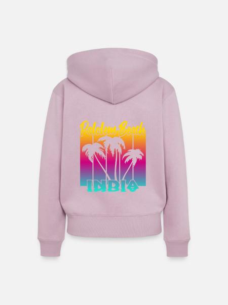 Palolem Beach India - Frauen Premium Bio Zip Hoodie - Altrosa