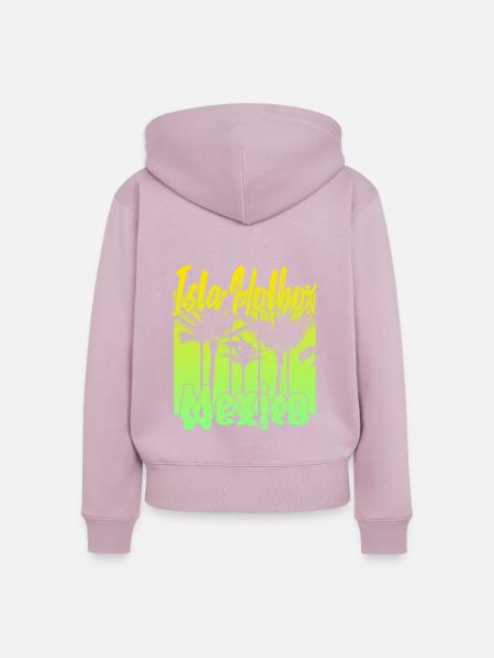 Isla Holbox Mexico - Frauen Premium Bio Zip Hoodie - Altrosa