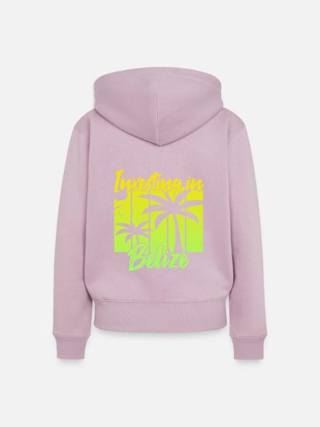 Investing in Belize - Frauen Premium Bio Zip Hoodie - Altrosa