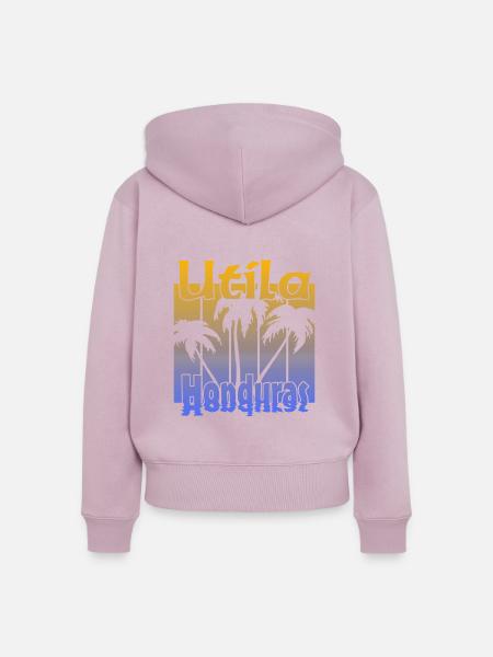 Utila Honduras - Frauen Premium Bio Zip Hoodie - Altrosa