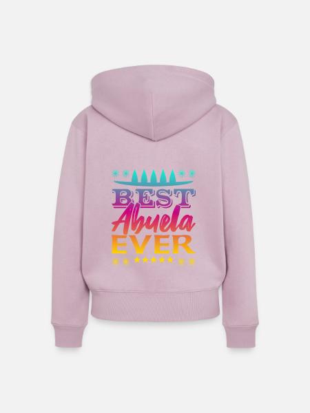 Best Abuela Ever - Frauen Premium Bio Zip Hoodie - Altrosa