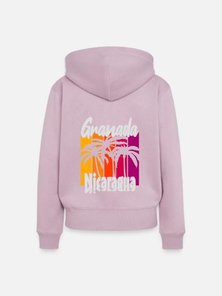 Granada Nicaragua - Frauen Premium Bio Zip Hoodie - Altrosa