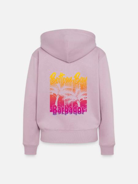 Bottom Bay Barbados - Frauen Premium Bio Zip Hoodie - Altrosa