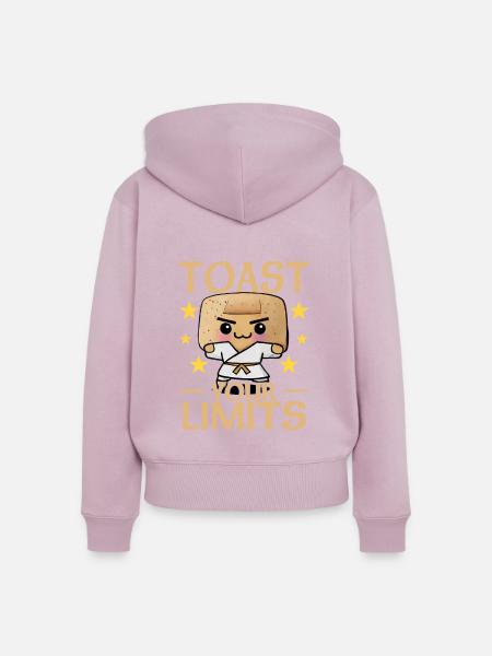 Toast Your Limits - Toast - Frauen Premium Bio Zip Hoodie - Altrosa