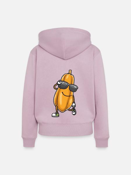 Papaya Tanzen - Frauen Premium Bio Zip Hoodie - Altrosa