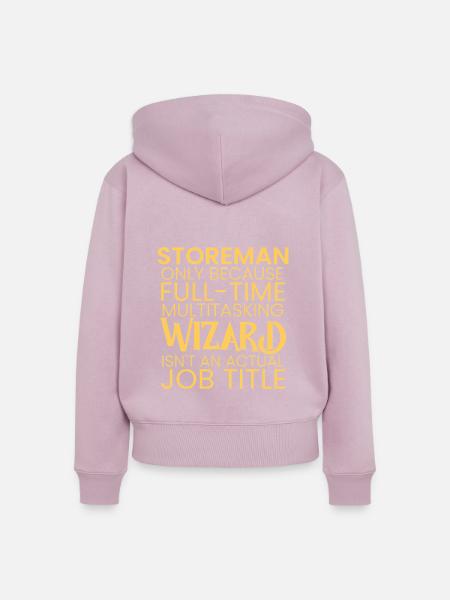 Storeman multitasking Wizard - Frauen Premium Bio Zip Hoodie - Altrosa