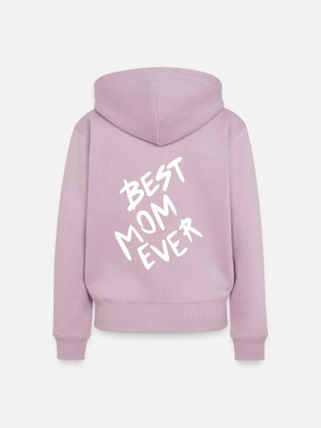 Beste Mama der Welt - Frauen Premium Bio Zip Hoodie - Altrosa