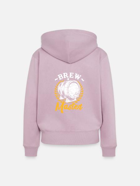 Braumeister - Frauen Premium Bio Zip Hoodie - Altrosa