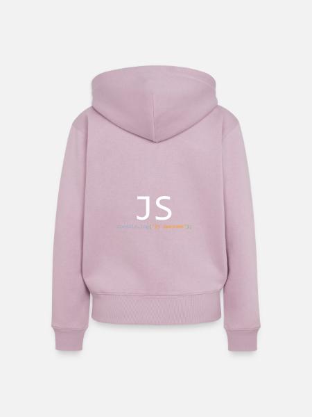 JavaScript ist großartig - Frauen Premium Bio Zip Hoodie - Altrosa