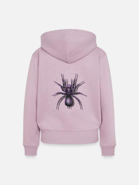 Giant Huntsman Spider - Frauen Premium Bio Zip Hoodie - Altrosa