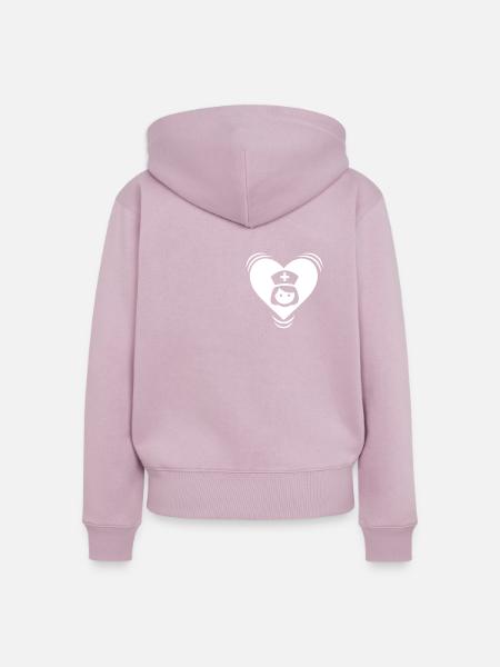 Krankenschwester - Frauen Premium Bio Zip Hoodie - Altrosa