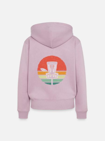 Frisbee Disc Golf - Frauen Premium Bio Zip Hoodie - Altrosa