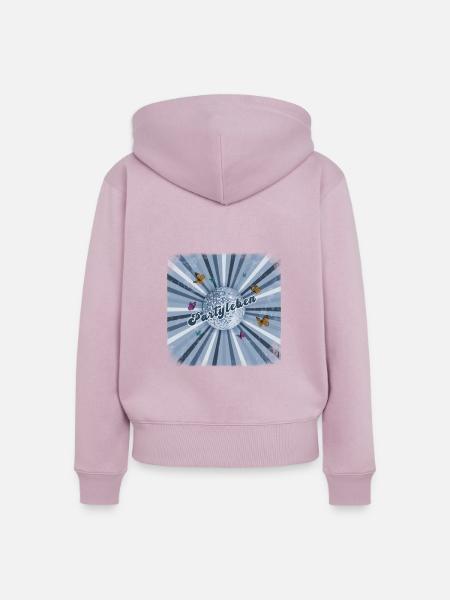 party tanzen retro Disko - Frauen Premium Bio Zip Hoodie - Altrosa