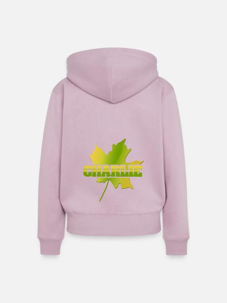 Geschenk für Charlie - Frauen Premium Bio Zip Hoodie - Altrosa