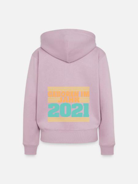 im 2021 - Frauen Premium Bio Zip Hoodie - Altrosa