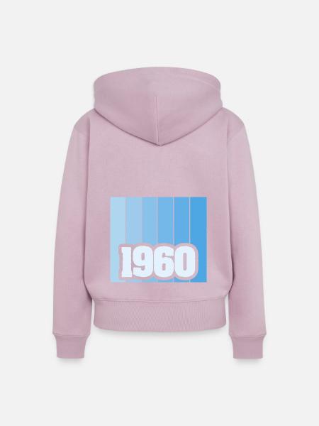 1960 1960 - Frauen Premium Bio Zip Hoodie - Altrosa