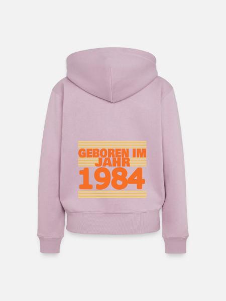 1984 - Frauen Premium Bio Zip Hoodie - Altrosa