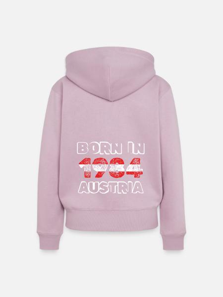 Austria 1984 - Frauen Premium Bio Zip Hoodie - Altrosa